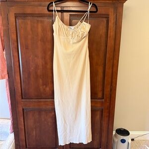 Princess Polly Cream Maxi Dress